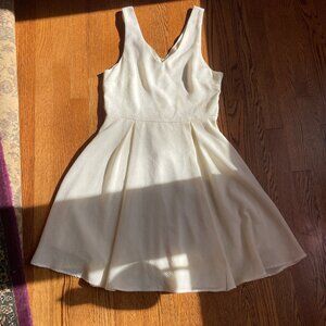 Large A-Line Cream Dress